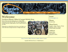 Tablet Screenshot of morriesplacecycle.com